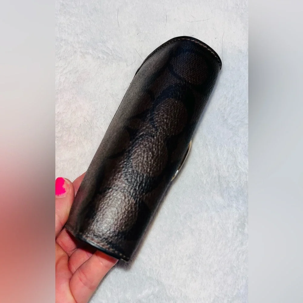 Coach Black and Brown Leather logo Wallet - Picture 4 of 11